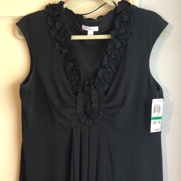 NWT! Charter Club Black Sleeveless Dress - Picture 2 of 3